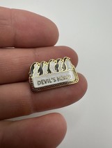 Devils Head Penguin Pin 2.2cm - $9.50