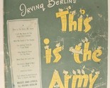 This Is The Army Mr Jones Sheet Music 1942 Irving berlin - $14.84
