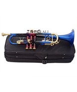 NauticalMart Bb Trumpet Color+N/P With MP+Hard Case+Spring Set - $399.00