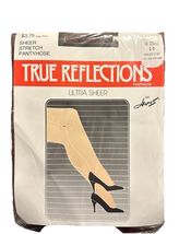 Vtg Hanes Silk Reflections Pantyhose Size CD Ultra Sheer Stretch Fr Coff... - $6.00