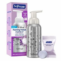Softsoap Foaming Hand Soap  Starter Kit Lavender Refillable Aluminum Bottle  - £7.18 GBP