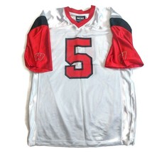 KA NCAA Wisconsin Badgers 2 Sided Football Jersey Mens Size Medium White Red - $29.59