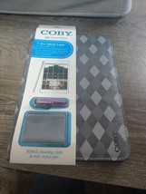 NEW COBY 7-8&quot; TABLET CASE. Includes stylus &amp; cloth. Self Inverted Easel. - $11.83