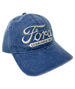 FORD SCRIPT LOGO FADED BLUE DENIM ADJUSTABLE CURVED BILL HAT CAP SLOUCH ... - $24.65