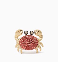 Kate Spade New York Shore Thing Pave Crab Ring Size 7 w/ KS Dust Bag - £39.04 GBP