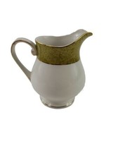 Royal M By Nikko Riviera Green Gold Rim Creamer Jug Japan - £19.02 GBP