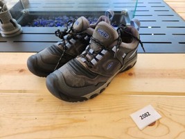 Women&#39;s Keen Ridge Flex Low Waterproof Hiking Shoes Grey Size 9.0 - £59.35 GBP