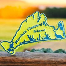 Martha's Vineyard Island Fridge Magnet Vintage Rubber Travel Souvenir Ye... - $9.87