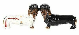 Doxie Collection King Of Rock And Roll Dachshund Dogs Salt Pepper Shakers Set - £13.31 GBP