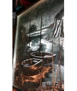 Vntg Art Silver Foil Optical Illusionary by Manifestations Nautical Silv... - $40.51 CAD