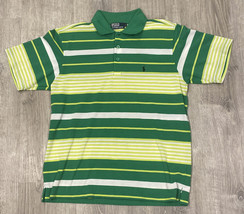Polo Ralph Lauren Short Sleeve Polo Green Yellow Mens Size L EUC - £27.59 GBP