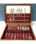 Vintage 1881 Rogers Oneida Surf Club Stainless Silver Flatware Set Of 44 - $228.31 CAD