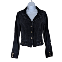 Copper Key Women&#39;s Size M Black Corduroy Cropped Jacket - £19.54 GBP