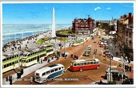 Aerial View Postcard Talbot Square and Princess Parade Blackpool England - £11.70 GBP