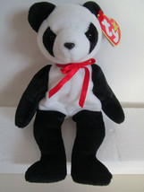 Ty Beanie Babies Fortune Panda Bear Plush Toy Stuffed Animal 1997 New w/ Tag - £4.67 GBP