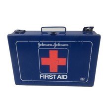 Vintage Johnson and Johnson First Aid  Kit Metal Box 8161. no Contents. Box only - £15.63 GBP