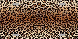 Cheetah Print Background Metal Novelty License Plate LP-7926 - $18.95