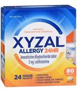 XYZAL Allergy 24hr Relief Tablets 80 Count - $29.99