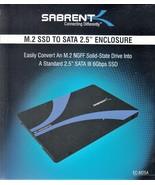 SABRENT EC-M2SA M.2 SSD TO SATA 2.5&quot; ENCLOSURE, SATA INTERFACE - NEW AND... - $8.98