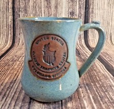 U.S. Olympic Training Center Mug Cup Colorado Springs Pottery Signed Blu... - £12.62 GBP