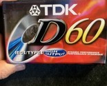TDK D60 Blank Cassette Tape IECI/Type I High Output Sealed New (More Ava... - $7.69