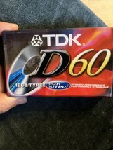 TDK D60 Blank Cassette Tape IECI/Type I High Output Sealed New (More Ava... - $7.69