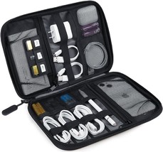 Electronics Organizer Travel Case Small Cable Organizer Bag for Essentials Tech  - £24.49 GBP