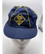 Cub Scouts BSA Hat Cap Beanie Vintage Blue Gold Embroidered  - £16.91 GBP
