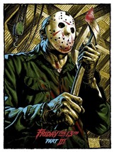 1982 Friday The 13th Part III Jason Voorhees Camp Crystal Lake Print  - £3.58 GBP