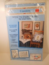 Vintage Dizzle Country Pre Shaded Transfers 14&quot; x 17&quot; Iron On - $9.50