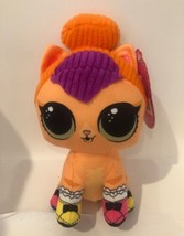 LOL Surprise Pets Neon Kitty Plush 8&quot; Orange Toy Factory - $14.95