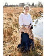 White Medieval Blouse – 3/4 Sleeve Cotton Top for LARP, Renaissance, Pir... - €34,18 EUR