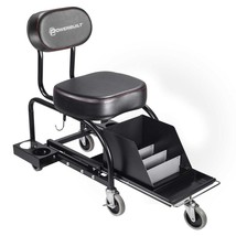 Creeper Detailer Seat Rolling Stool For Garage Mechanic Chair Auto Roller Car ~~ - £233.68 GBP