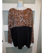 Lilly Pulitzer My Favorite Spot Leopard Chocolate Onyx Finn Top Size XL ... - $64.60