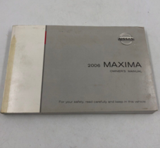 2006 Nissan Maxima Owners Manual OEM C02B10017 - £15.66 GBP