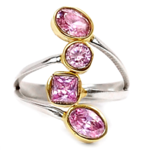 Sale, Very Beautiful Kunzite Ring, 925 Silver, Adjustable from 7 to 8 - £20.78 GBP