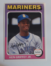 1991 Baseball Card Presents Ken Griffey Jr. card Odd Cut - £11.99 GBP