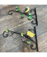 2Plant Wall Hanger Bracket Metal Hanging Basket Flower Hook Decor Bird B... - €25,86 EUR
