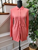 J.Jill Womens CoralRayon Long Sleeve Collared Buttons Casual Shirt Dress Size XS - $25.00