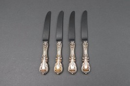 Reed &amp; Barton Burgundy Sterling Silver Dinner Knife Set Of 4 - £78.65 GBP