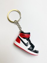 Air Jordan 1 Black Toe Jam Mini Sneaker Key Chain - £11.77 GBP