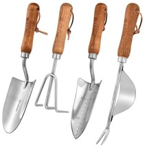 Gardening Tools 4 Pieces Garden Tools Set Gardening Hand Tools Set Heavy Duty St - £37.95 GBP