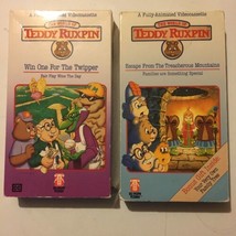Lot 2 vintage TEDDY RUXPIN VHS videos Volumes 3 12 (1987) Movies - £3.94 GBP
