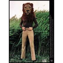 1971 Lee Flare Leg Pants Vintage Print Ad Lion Head Belt Buckle Fashion Wall Art - £8.20 GBP