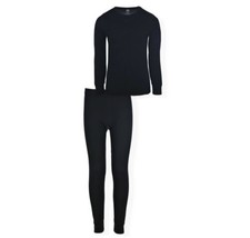 Athletic Works Black Boys Thermal Underwear Set 2-Piece New S - £7.81 GBP