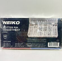 NEIKO 555-Piece 6-Sizes Cotter Split Pin Assortment Durable Zinc Plated ... - $18.82