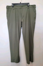 Duluth Trading Co Pants Men Green Lightweight Casual Stretch 38 x 32 Per... - $21.80