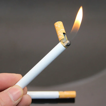 Unusual Man Lighter Cigarette Shape Butane Torch Light Kitchen Outdoor B... - $20.99