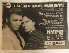 Tv Show NYPD Blue Tv Guide Print Ad David Caruso Kim Delaney Tpa14 - £4.65 GBP