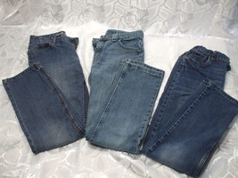 3 Pairs Denim Jeans Size 14 Regular Straight Legs - £12.63 GBP